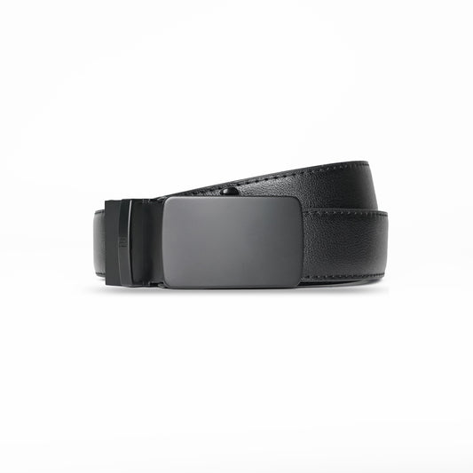 Monolith - Matte Black - Vegan leather Men’s belt (24" - 46")