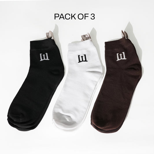 Socks - Ankle Length (Pack of 3)