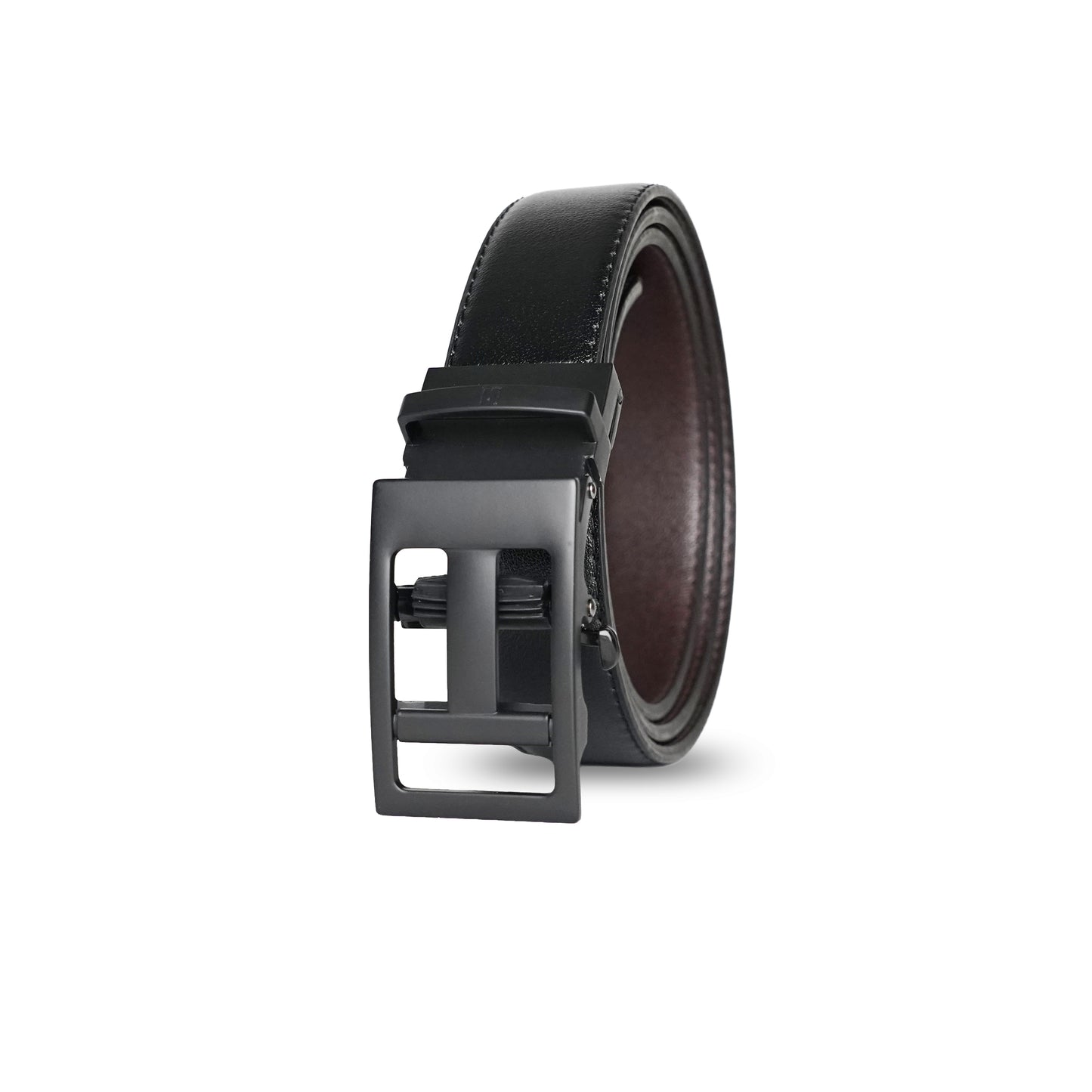 NexGrid - Matte Black - Vegan leather Men’s belt (24" - 46")