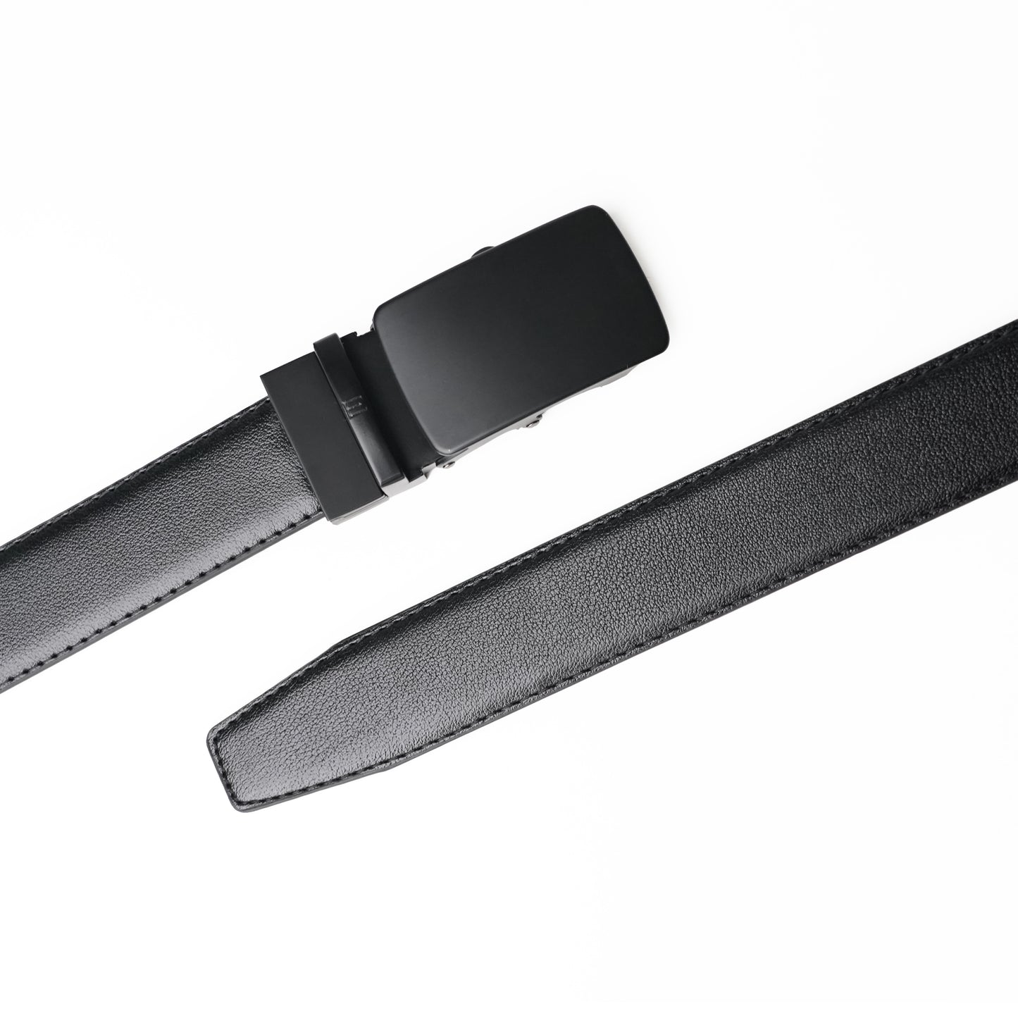Monolith - Matte Black - Vegan leather Men’s belt (24" - 46")
