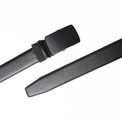 Monolith - Matte Black - Vegan leather Men’s belt (24" - 46")