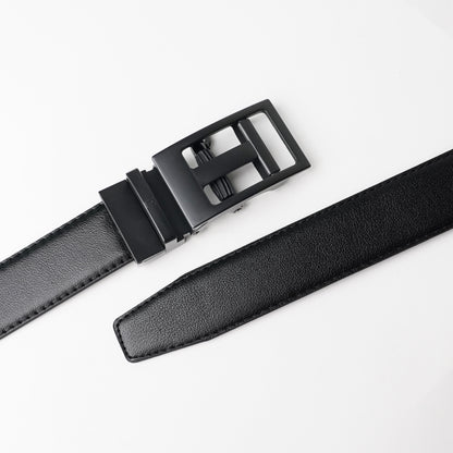 NexGrid - Matte Black - Vegan leather Men’s belt (24" - 46")