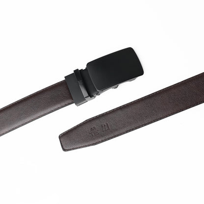 Monolith - Matte Black - Vegan leather Men’s belt (24" - 46")