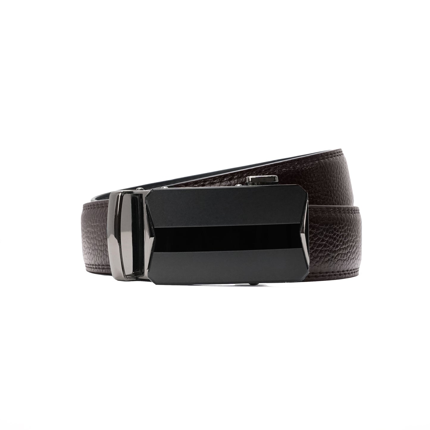 Plus Size - Black Arrow - Vegan leather Men’s belt (47" - 60")