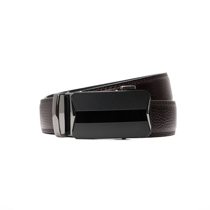 Plus Size - Black Arrow - Vegan leather Men’s belt (47" - 60")