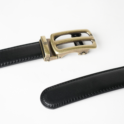 Bravano brushed bronze Vegan leather Men’s belt (47" - 60")