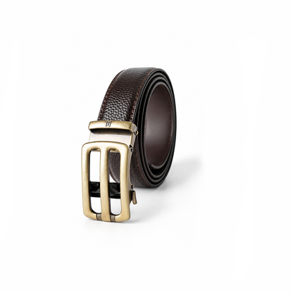 Bravano brushed bronze Vegan leather Men’s belt (47" - 60")