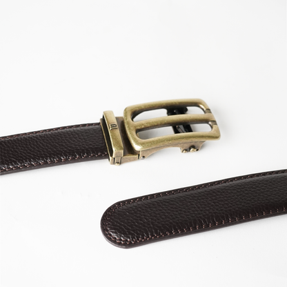 Bravano brushed bronze Vegan leather Men’s belt (47" - 60")