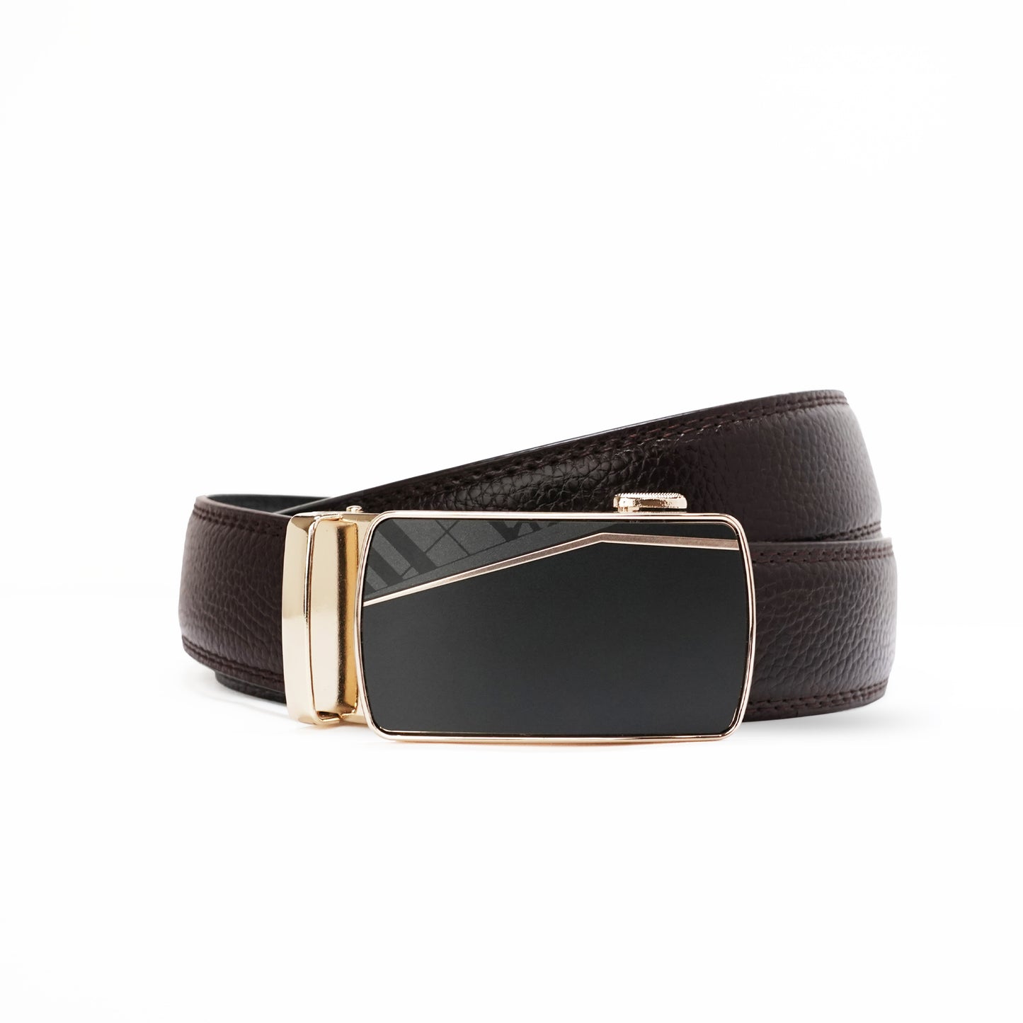 Burgamot Gold - Vegan leather Men’s belt (24" - 46")