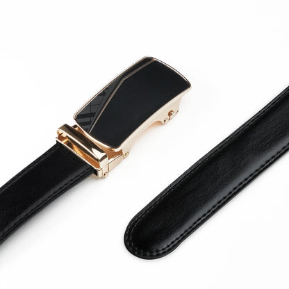 Burgamot Gold - Vegan leather Men’s belt (24" - 46")