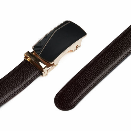 Plus Size - Burgamot Gold - Vegan leather Men’s belt (47" - 60")
