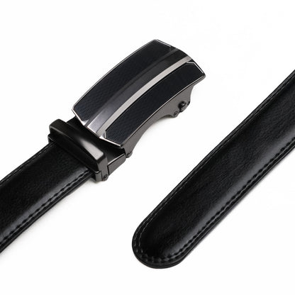 Plus Size - Chrome Speed - Vegan leather Men’s belt (47" - 60")