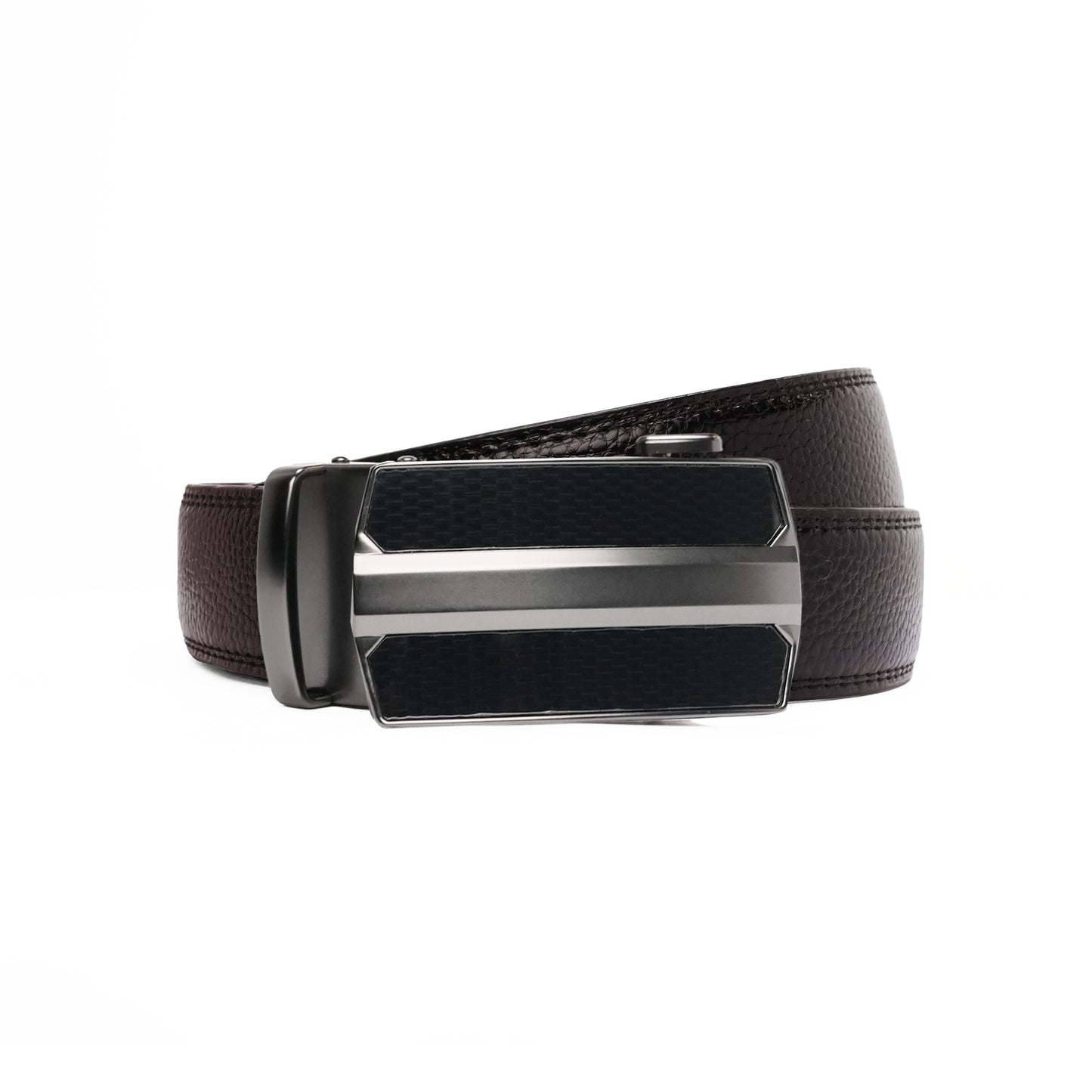 Plus Size - Chrome Speed - Vegan leather Men’s belt (47" - 60")