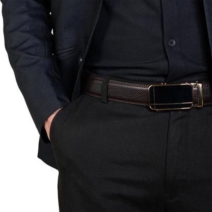Cross Gold - Vegan leather Men’s belt (24" - 46")