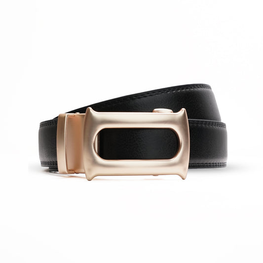 Oster - Brushed Gold - Vegan leather Men’s belt (24" - 46")