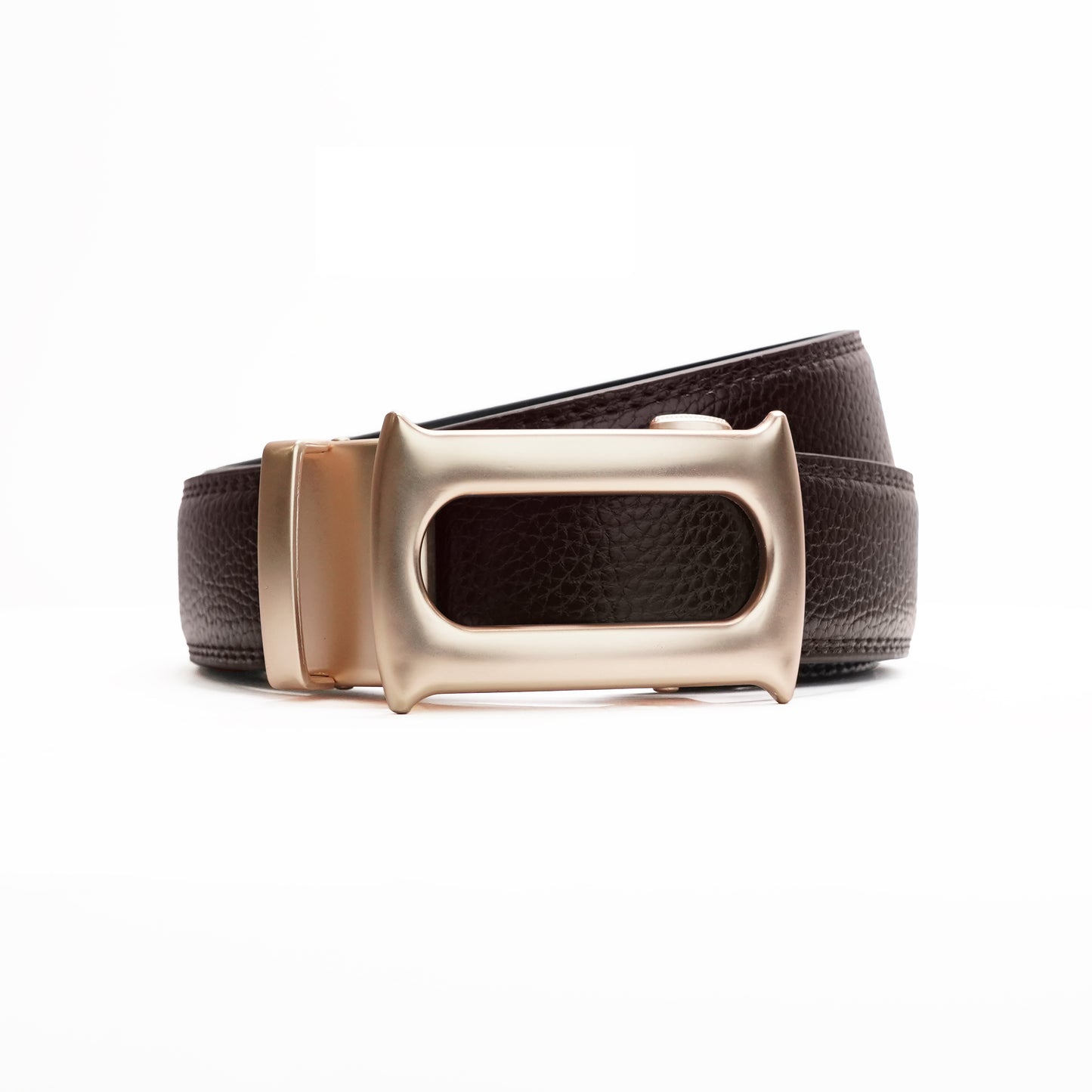 Oster - Brushed Gold - Vegan leather Men’s belt (24" - 46")