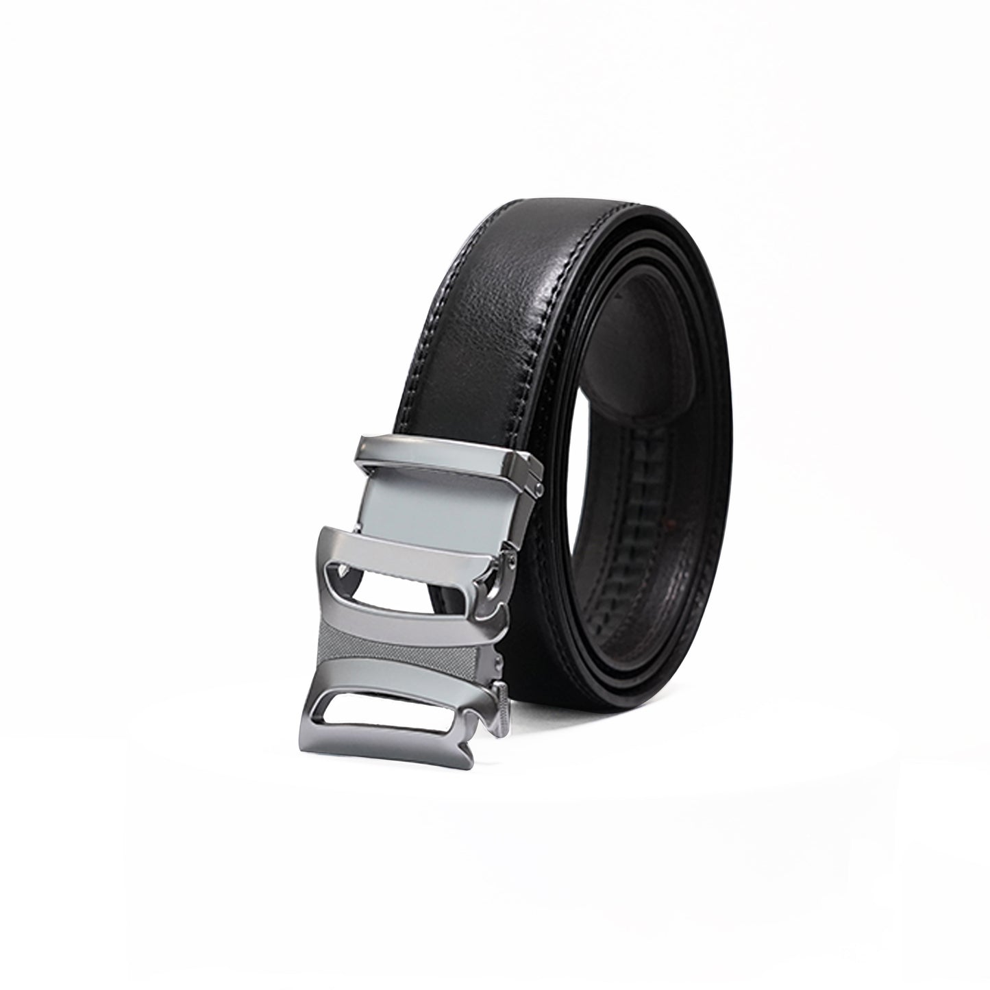 Plus Size - Infinia - Brushed Silver - Vegan leather Men’s belt (47" - 60")