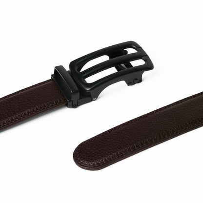 Bravano – Matte Black - Vegan leather Men’s belt (24" - 46")