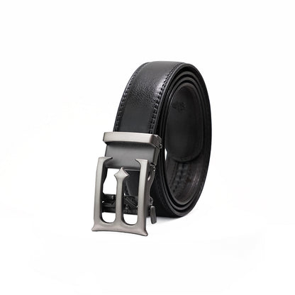 Plus Size - Modena - Gun Metal - Vegan leather Men’s belt (47" - 60")