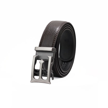 Plus Size - Modena - Gun Metal - Vegan leather Men’s belt (47" - 60")