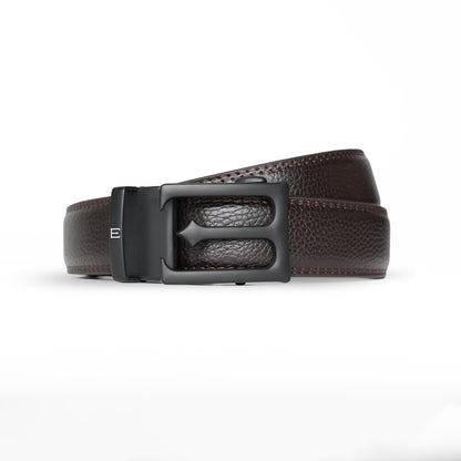 Modena - Matte Black - Vegan leather Men’s belt (24" - 46")