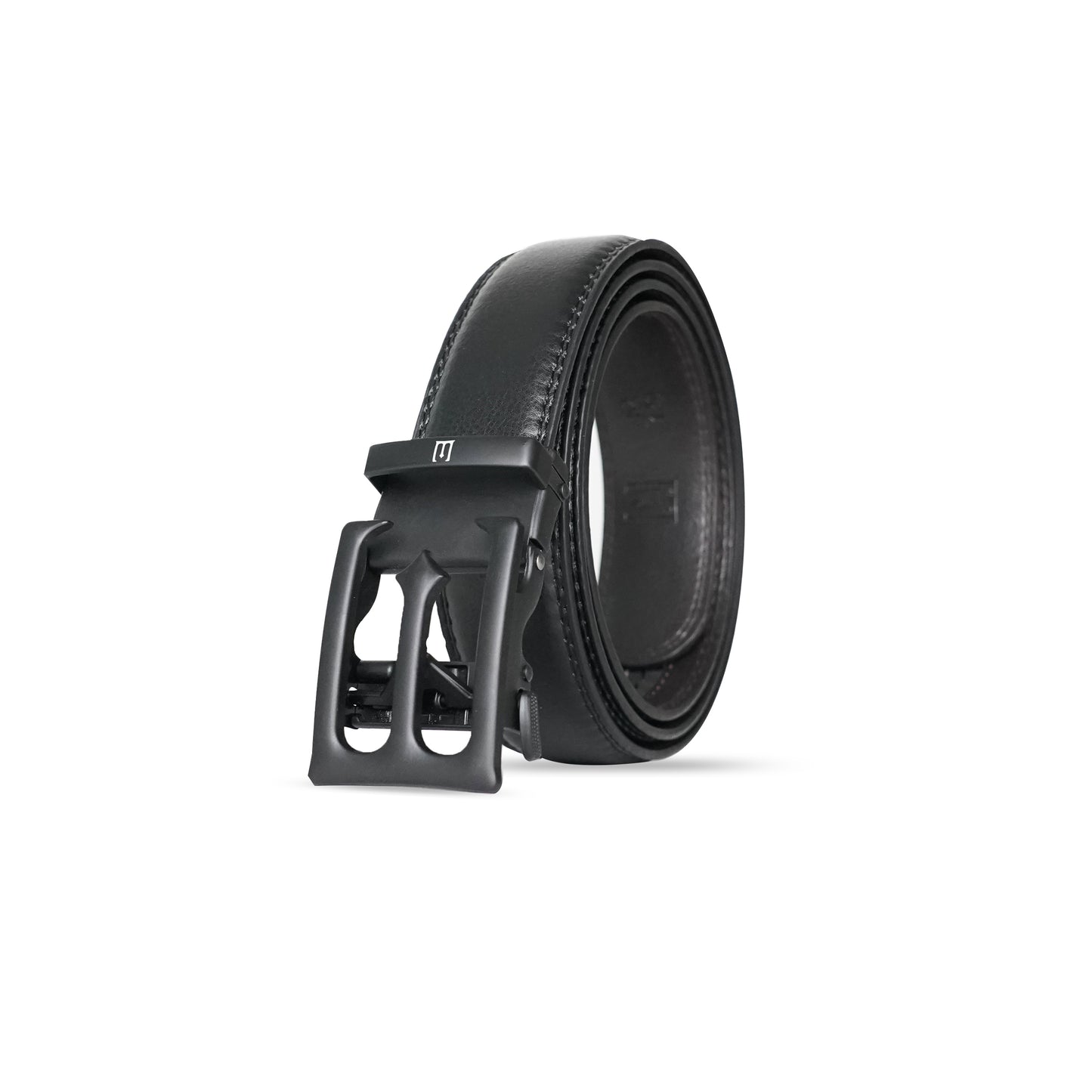 Modena - Matte Black - Vegan leather Men’s belt (24" - 46")