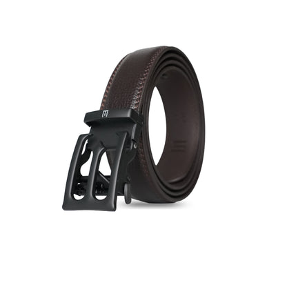 Plus size - Modena - Matte Black - Vegan leather Men’s belt (47" - 60")