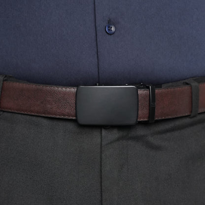 Monolith - Matte Black - Vegan leather Men’s belt (24" - 46")