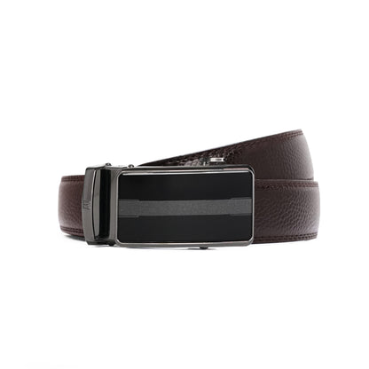 Plus Size - Mountain Lion - Vegan leather Men’s belt (47" - 60")