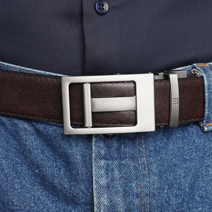 NexGrid - Shale - Vegan leather Men’s belt (24" - 46")