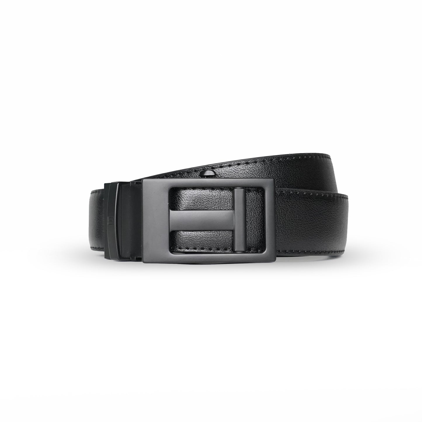 NexGrid - Matte Black - Vegan leather Men’s belt (24" - 46")