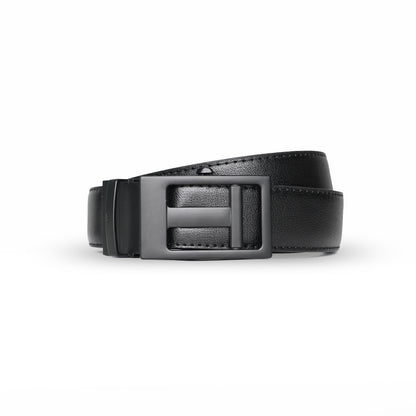 NexGrid - Matte Black - Vegan leather Men’s belt (24" - 46")