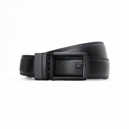 Plus Size - Onyx One - Vegan leather Men’s belt (47" - 60")