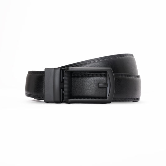 Plus Size - Onyx One - Vegan leather Men’s belt (47" - 60")