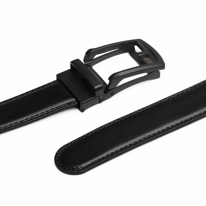 Plus Size - Onyx One - Vegan leather Men’s belt (47" - 60")