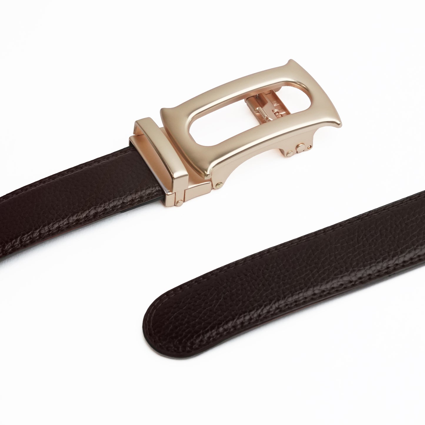 Oster - Brushed Gold - Vegan leather Men’s belt (24" - 46")