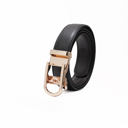 U-Bend Gold - Vegan leather Men’s belt (24" - 46")