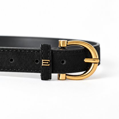 Toscana Black - Vegan leather Women’s belt (23" - 34")