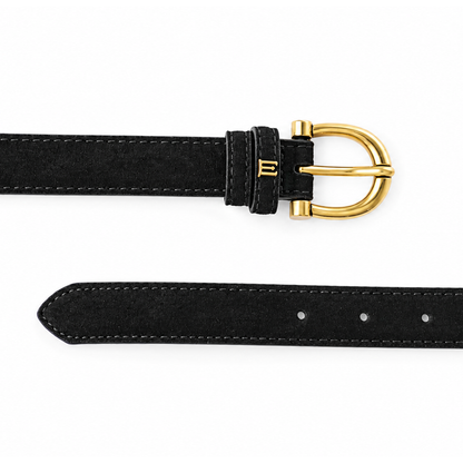 Toscana Black - Vegan leather Women’s belt (23" - 34")