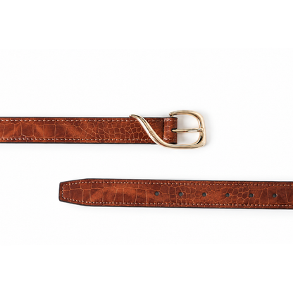 Elise Brown - Vegan leather Women’s belt (23" - 34")