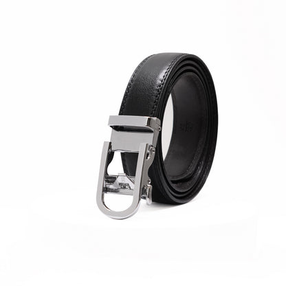 U-Bend Silver - Vegan leather Men’s belt (24" - 46")