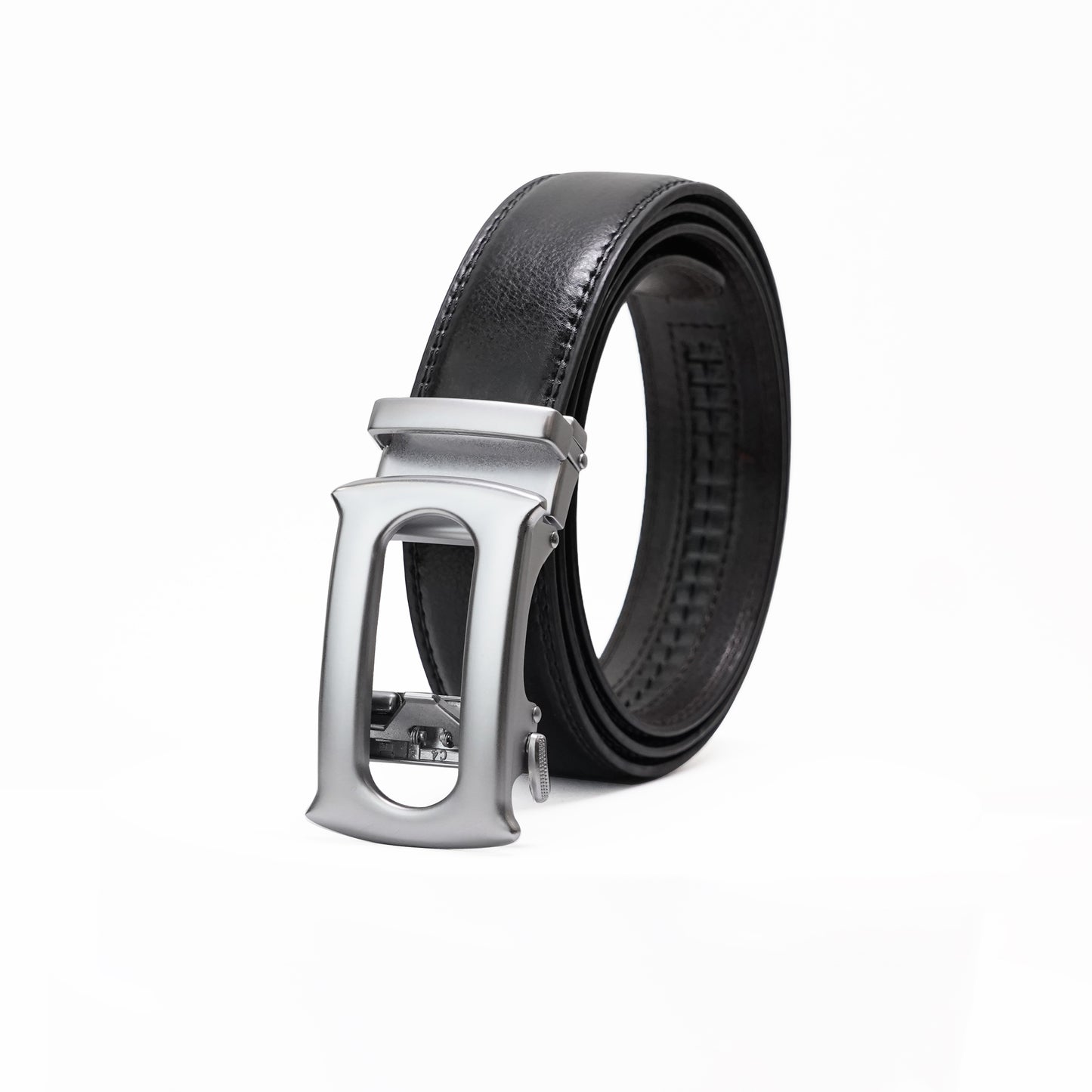 Oster – Brushed Silver - Vegan leather Men’s belt (24" - 46")